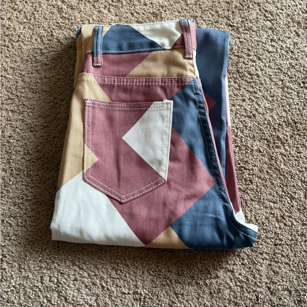 Geometric Patterned Jeans